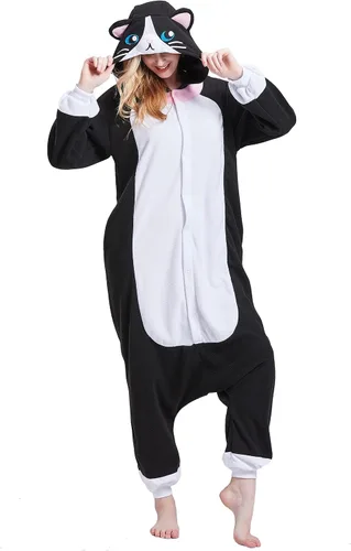 Vista 5 de Magicalani Onesie Pajamas for Adults - Unisex Animal Cosplay Sleepwear, Christmas Halloween Costume
