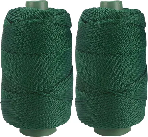 Vista 16 de Cordón de hilo artístico de 14.11 oz, hilo de poliéster color burdeos, para tejer macramé, bolsas de ganchillo, canasta de ganchillo, sombrero