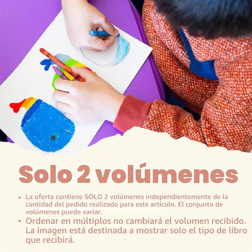 Vista 2 de Disney Princess - Libro para colorear con 2 títulos, divertido libro de ejercicios para aprender a dibujar y colorear, regalo para actividades