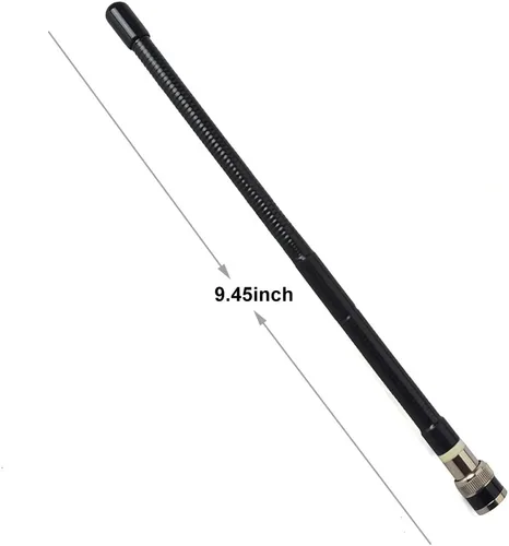 Vista 2 de HYS Antena BNC de 27 Mhz Radio bidireccional de mano 9.45 pulgadas Antena BNC para Cobra Midland Uniden de mano Cb de mano/radio portátil