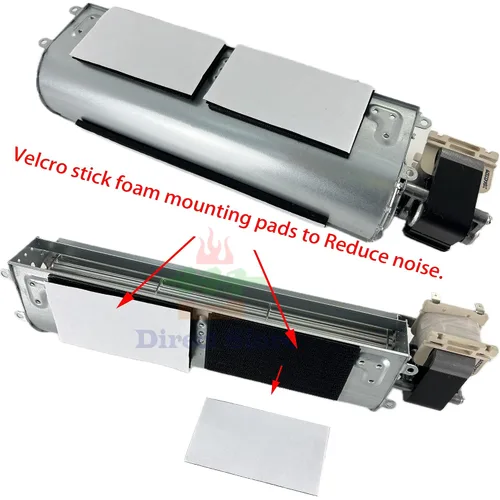 Vista 4 de Kit de piezas DN123 BK GA3650 GA3650B GA3700 GA3700A GA3750 GA3750A Kit de ventilador de chimenea Rotom