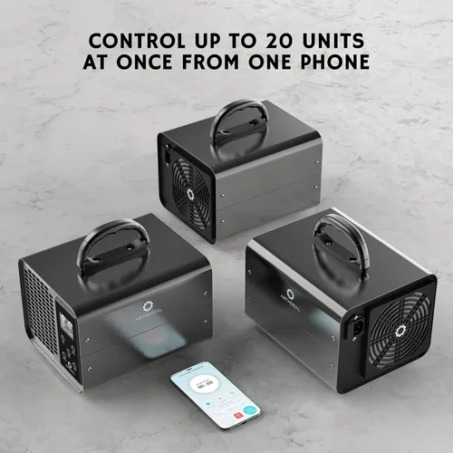 Vista 5 de Airthereal MA10K-PRO SMART WiFi Generador de Ozono - Ozonizador de Alta Capacidad de Producción de Ozono - Eliminador de Olores, Desodorante
