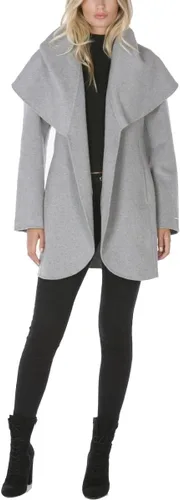 Vista 10 de TAHARI Women's Marilyn Double-Faced Wool Blend Peacoat Ceniza