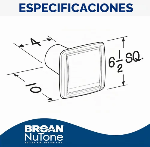Vista 2 de Broan-NuTone WVK2A - Kit de conductos de pared flexible para ventiladores de ventilación, kit de conductos de 9 piezas, 4 pulgadas