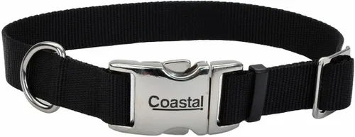 Vista 20 de Coastal Collar de perro ajustable para mascotas con hebilla de metal, cómodo collar de perro resistente a la decoloración con cierre a presión Negro