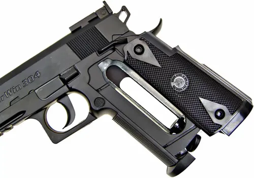 Vista 5 de WG 1911 Co2 Powered Combat Airsoft - Pistola de gas, color negro
