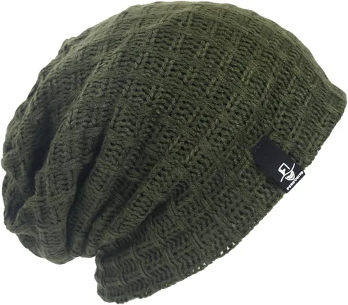 Vista 41 de FORBUSITE Gorro de punto largo holgado para hombre para verano e invierno, de gran