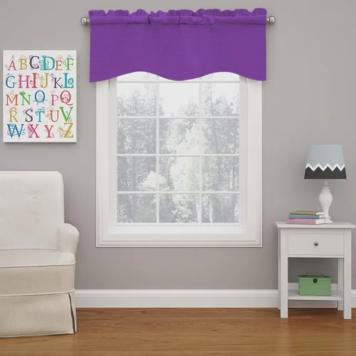 Vista 8 de Eclipse Kendall - Cortina de ventana con cenefa festoneada moderna con bolsillo para barra para cocina o baño, 42 x 18 pulgadas, alcachofa