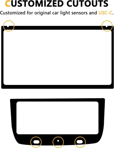 Vista 4 de Protector de pantalla de vidrio templado compatible con Rivian R1T R1S 2022, 2023, 2024, 2025, accesorios interiores para salpicadero, pantalla