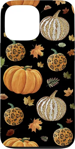 Vista 23 de iPhone 16 Falling leaves Autumn and Pumpkin Happy Fall Phone Case
