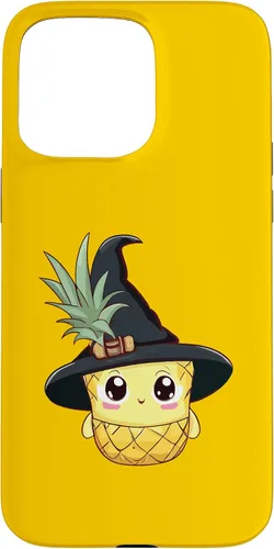 Vista 26 de Funda para iPhone 16 con diseño de piña para Halloween 2024