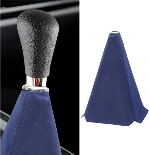 Vista 10 de BESULEN Cubierta de Funda de Palanca de Cambios para Coche, Cubierta de Gamuza de Cuero para Perilla de Cambios Cubierta Antipolvo, Reemplazo