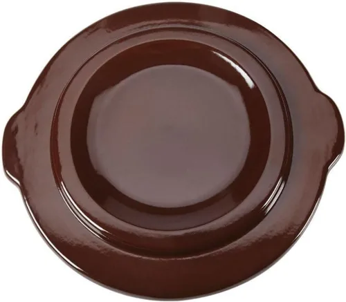 Vista 4 de Ohio Stoneware Cubierta para vasija de 3 galones, mediano, marrón