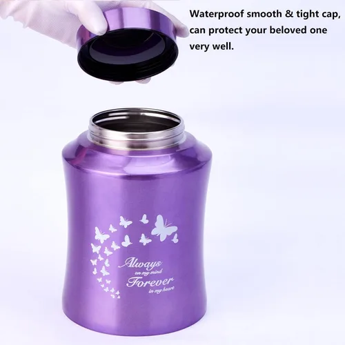 Vista 4 de Urnas de cremación grandes para cenizas humanas, madres adultas, grandes de 160 libras, color morado, para cenizas, para mujeres, madres, abuelas