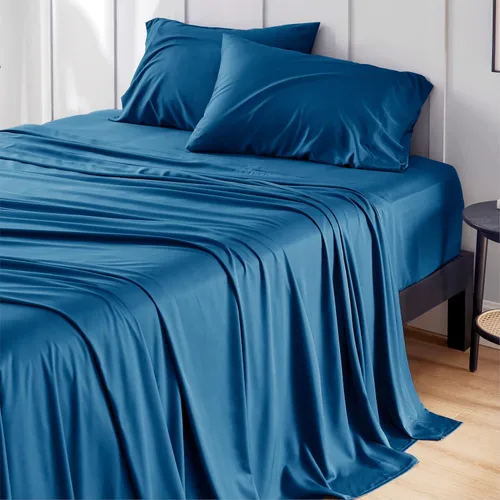 Vista 44 de Bedsure PureWoven 100% rayón derivado de bambú, sábanas de cama individual, 3 piezas