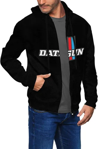 Vista 3 de Lizisgu Datsun - Sudadera con capucha y cremallera completa para hombre