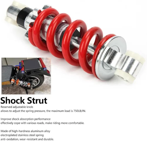 Vista 3 de Amortiguadores de 5.91 pulgadas, 750 libras, amortiguador de suspensión universal para motocicleta eléctrica, ciclomotor, mini motocicleta