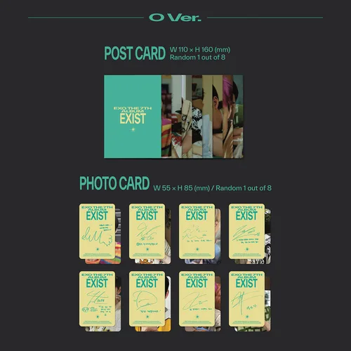 Vista 6 de EXO - 7th Album [EXIST] (Photo Book Ver. - O Ver.) Cover + Photo Book + Photomatic + Bookmark + Post Card + CD-R + Photo Card + Poster + 4 Extra