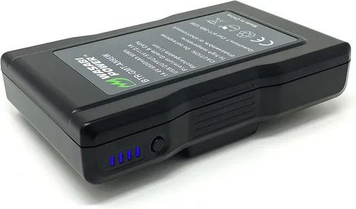 Vista 4 de Wasabi Power Batería de montaje dorado (95 Wh, 14.4 V, 6600 mAh) Batería recargable de iones de litio para videocámara de difusión, compatible