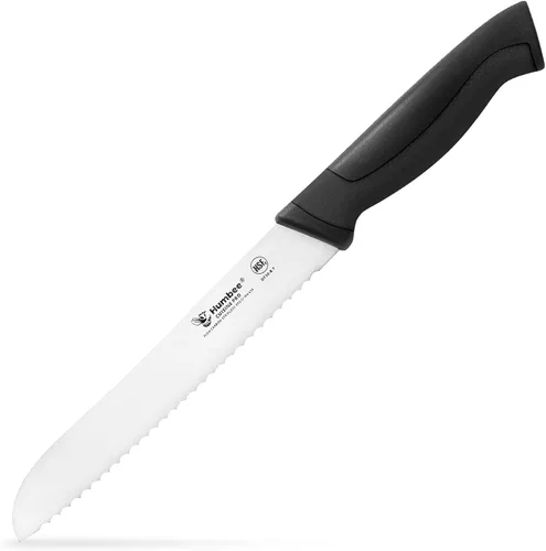 Vista 9 de Cuchillo de pan dentado de 10 pulgadas, cuchillo de hoja de acero inoxidable de alto carbono premium para pan con mango ergonómico, certificado NSF