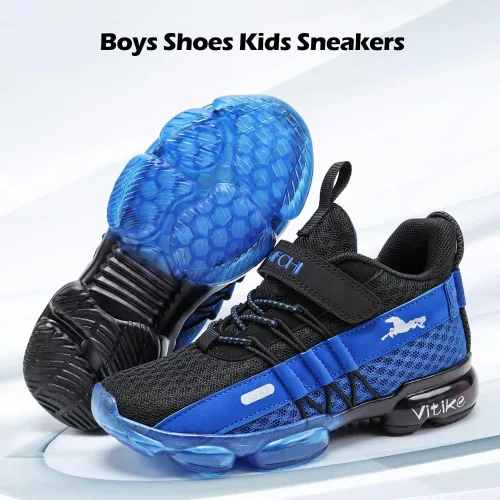 Vista 6 de VITUOFLY Boys Sneakers Kids Running Shoes Girls Mesh Fitness Shoe Indoor Training Sneaker Lightweight Outdoor Sports Athletic Tennis Shoes for