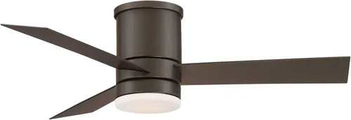 Vista 15 de Axis Smart - Ventilador de techo empotrado de 3 aspas para interiores y exteriores, 52 pulgadas, bronce con kit de luz LED de 2700 K y control