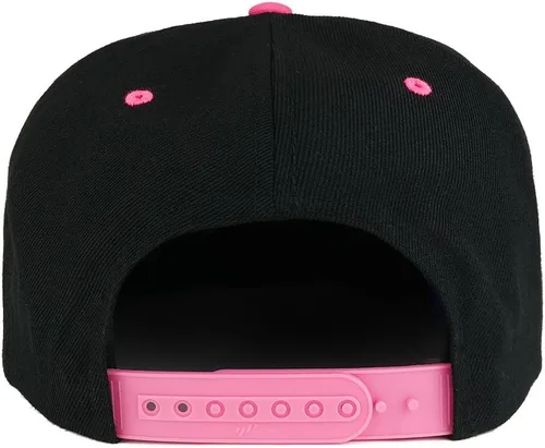 Vista 3 de Trendy Apparel Shop Flexfit Brand Premium - Gorra clásica de dos tonos con cierre a presión