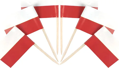 Vista 53 de QQSD Bandera de Albania palillo de dientes Albania Pequeña Bandera para cupcakes, 100