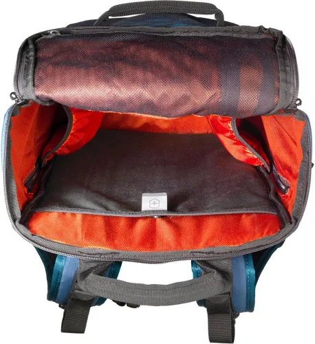 Vista 4 de Victorinox Mochila utilitaria Vx Touring con cremalleras resistentes al agua, Verde azulado oscuro, Mochila para portátil Vx Touring 15