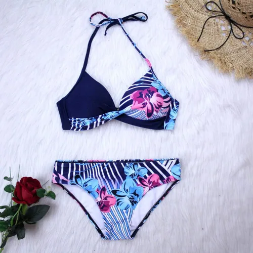 Vista 4 de CHIKANSTORE Bathing Suit for Women,Bikini Sets for Women with Cover Up Swimsuit Women Long Sleeve Beachwear Suit Bathing