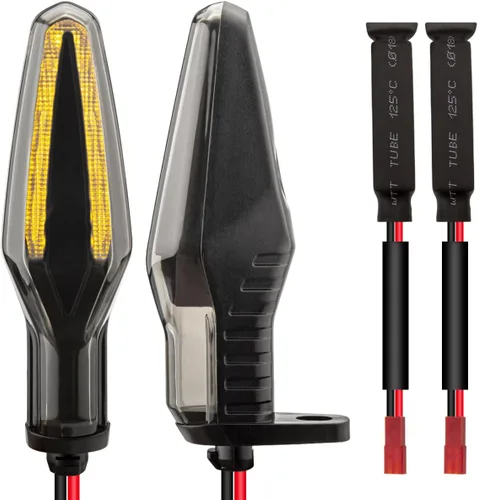 Vista 10 de Señales de giro LED para motocicleta KICRY, intermitentes frontales compatibles con BMW F650GS F700GS F800G F800R F800ST HP2 Sport K1200R K1300R