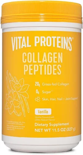 Vista 4 de Vital Proteins Péptidos de colágeno en polvo sin sabor 9.33 OZ+11.5 oz vainilla