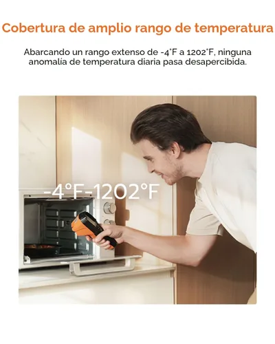Vista 4 de GT14S Cámara de imágenes térmicas, modo termómetro, ultraligera 8.47 oz 4°F~1022°F Range, 14H Runtime, Live Tracking with Edge-Enhanced Display