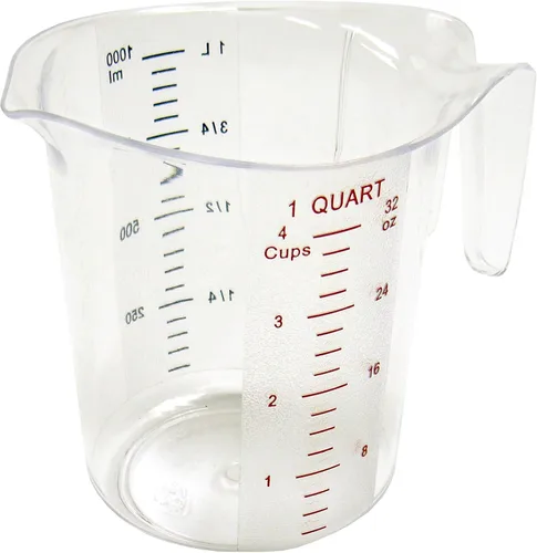 Vista 4 de Winco - Taza medidora de 1 taza, policarbonato