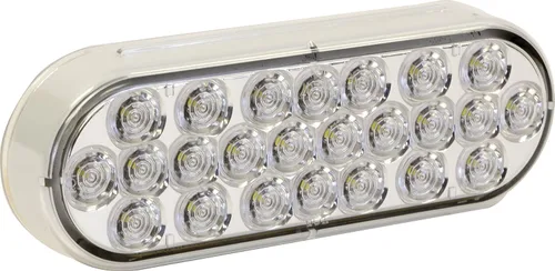 Vista 4 de Buyers Products 5626310 - Luz de retroceso/retroceso ovalada de 6 pulgadas con 10 LED, luz trasera/parada/intermitente para camiones, barra de luz