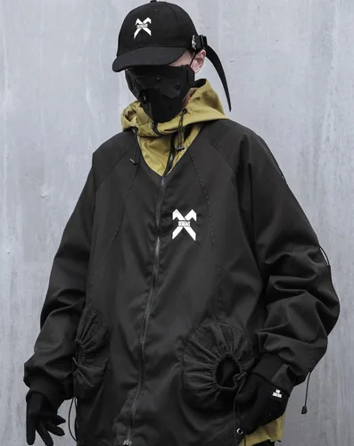 Vista 2 de Niepce Inc Chaquetas cortavientos con cremallera para hombre