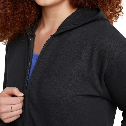 Vista 4 de Hanes EcoSmart Sudadera con capucha y cremallera completa para mujer