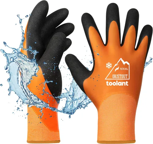Vista 18 de Guantes de trabajo de invierno impermeables para hombres y mujeres, pantalla táctil, guantes para congelador, aislados térmicamente, para clima frío