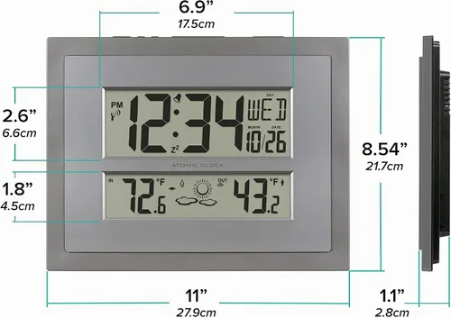 Vista 7 de La Crosse Technology Reloj atómico de pared/mesa (512-85937)