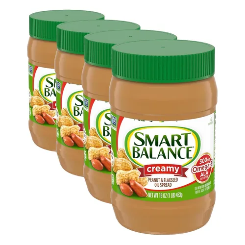 Vista 6 de Smart Balance Mantequilla de maní natural, con Omega, cremosa. Paquete de 16 onzas.