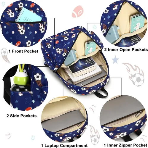 Vista 4 de CAMTOP Mochila preescolar para niños, mochila de jardín de infantes, mochila escolar, M