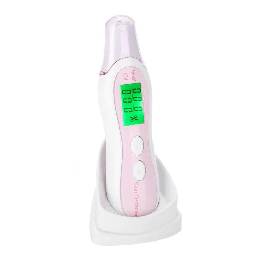 Vista 6 de Analizador digital de piel LCD, analizador de piel, monitor de aceite de agua y humedad para cuidado de la piel, probador de piel facial de alta