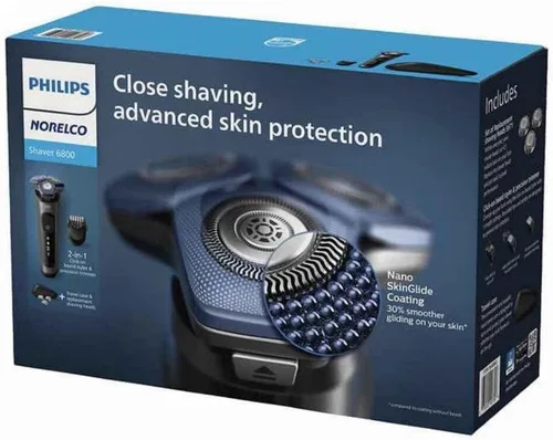 Vista 2 de Philips Afeitadora Norelco 6800 con tecnología SenseIQ, serie 6000