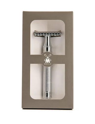 Vista 5 de MÜHLE TRADICIONAL R41 - Maquinilla de afeitar de seguridad de doble filo (peine abierto) para hombres, perfecta para uso diario, calidad