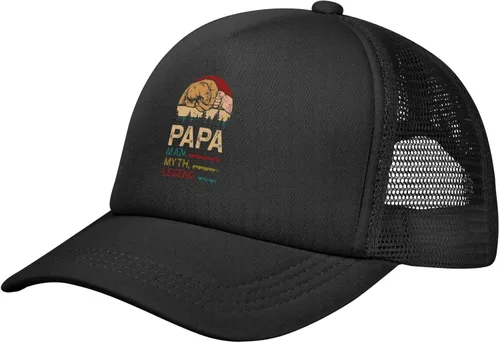 Vista 2 de Papa Man Myth Legend Hat Funny Gift Baseball Cap