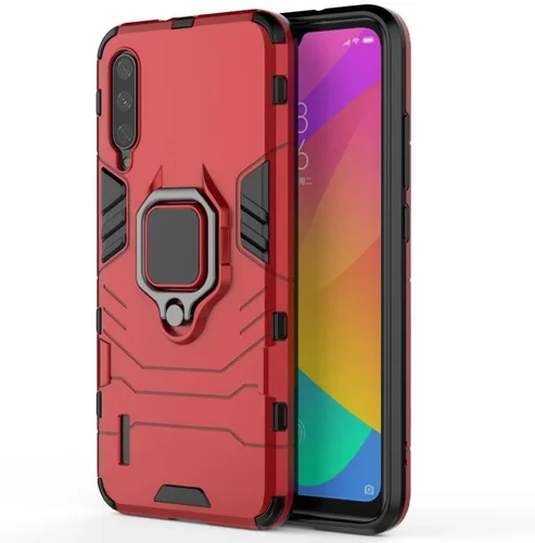 Vista 5 de Compatible con Xiaomi Mi A3 Lite, Mi 9 Lite, Mi CC9, soporte de anillo de metal con agarre a prueba de golpes
