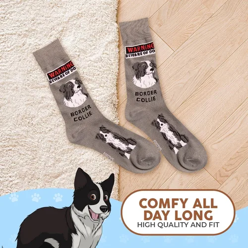 Vista 4 de Foozys Calcetines para hombre Bonito regalo divertido para mascotas caninas 1 par