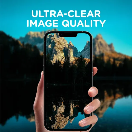 Vista 4 de Zuslab Protector de lente de cámara trasera compatible con Apple iPhone 13/13 Mini, cubierta completa con borde de aleación de aluminio premium