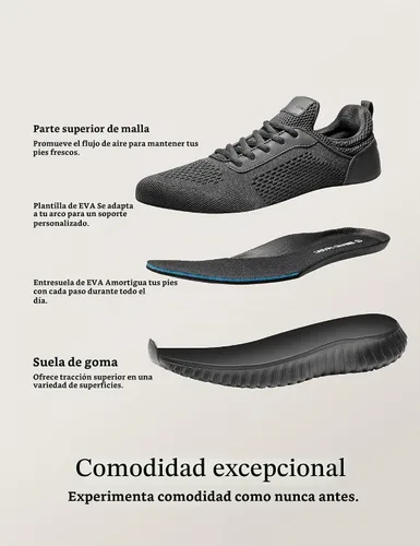 Vista 7 de Bruno Marc Zapatos de trabajo antideslizantes para hombre