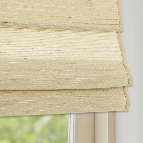 Vista 9 de DEJAVU Persianas romanas inalámbricas para ventanas, persianas romanas de ventana de tela con forro lavable beige, persianas romanas personalizadas